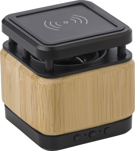 Bamboo draadloze luidspreker en oplader - Riemst