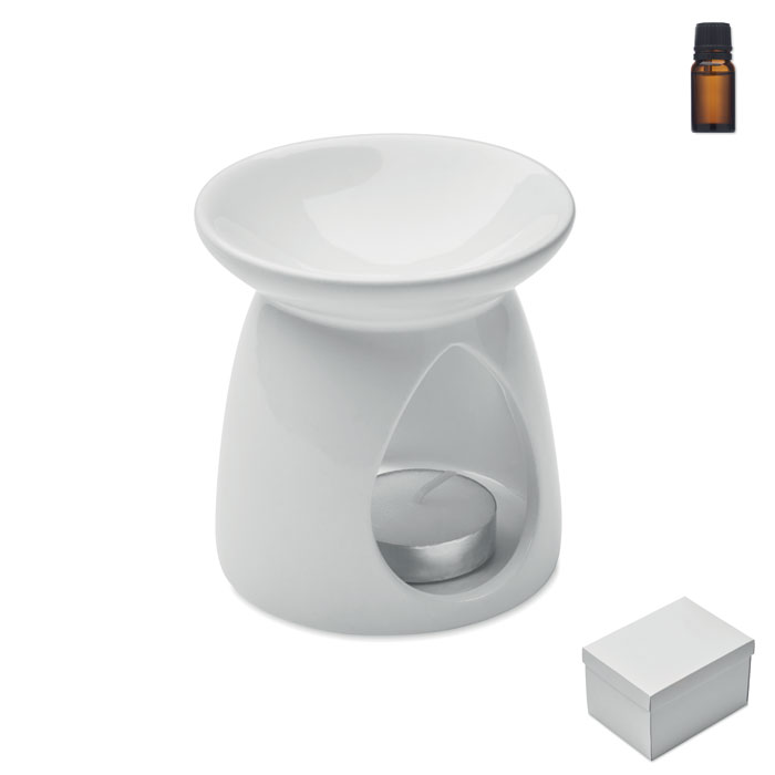 Vanillegeurbrander set bedrukken met logo