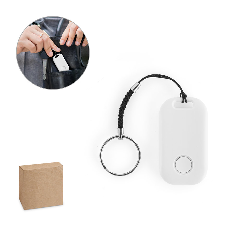 DAMY. Draadloze locator met compact, lichtgewicht ontwerp van gerecycled ABS (100% rABS)