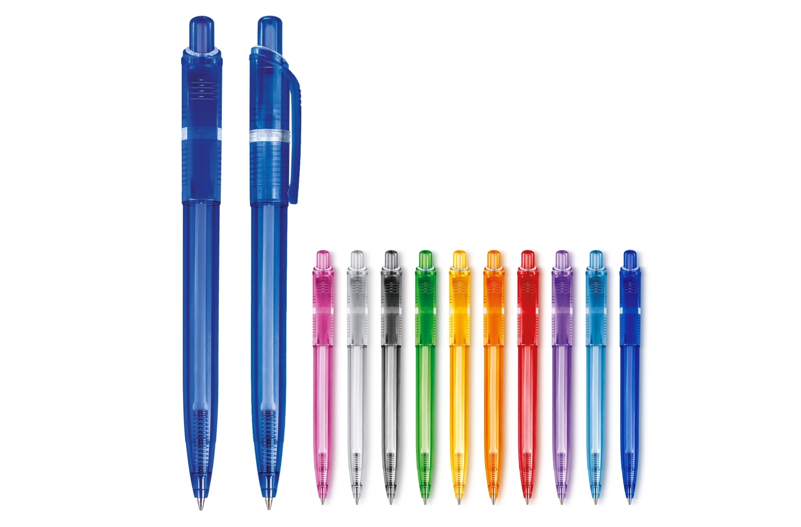 Transparante Balpen met Kleurkeuze - Roosdaal