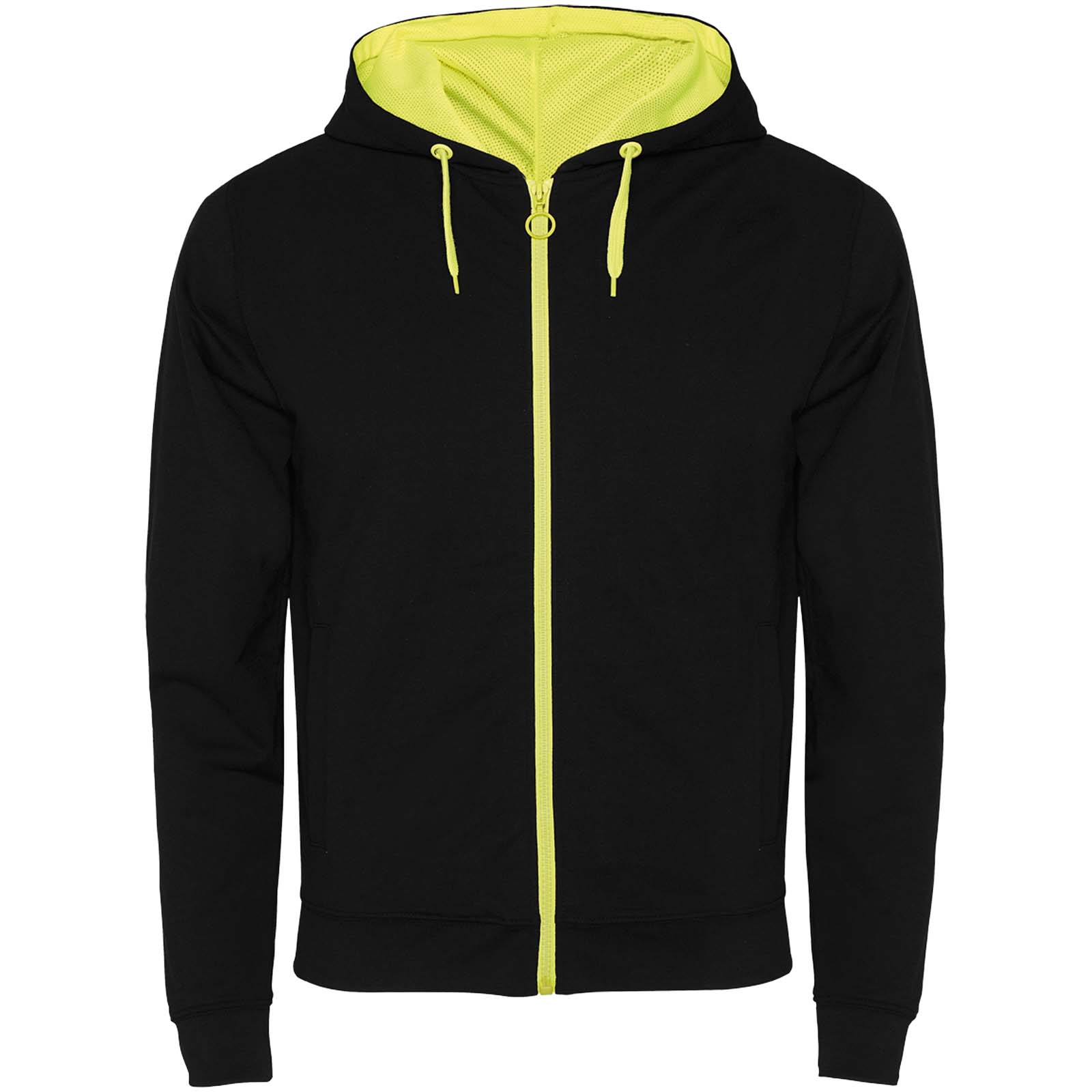 Neon Contrast Unisex Sweat Jacket - Merchtem