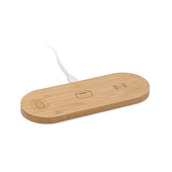 Draadloze Oplader Bamboe Hub - Herstappe