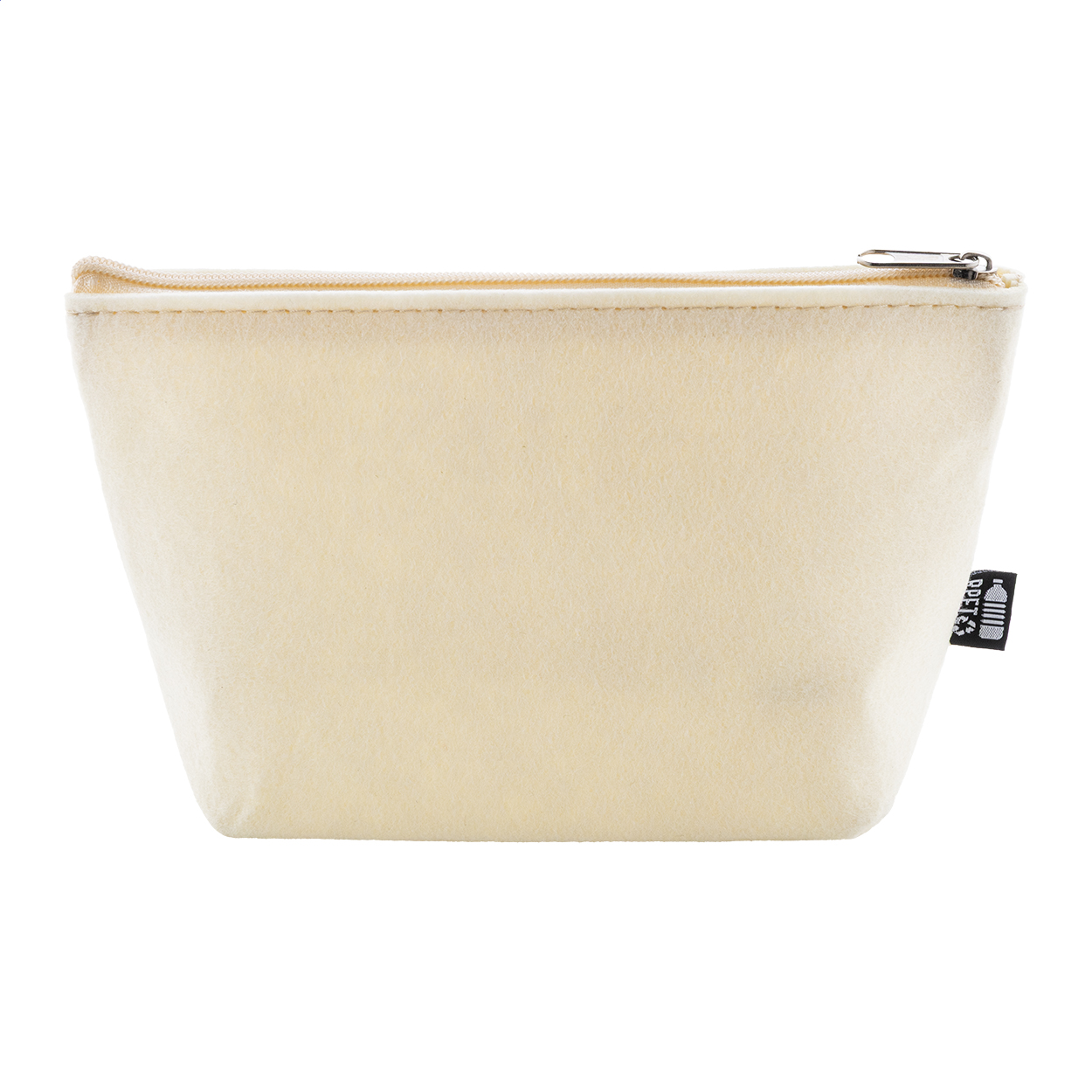 Refelt Beauty make-uptasje van RPET-vilt met logo