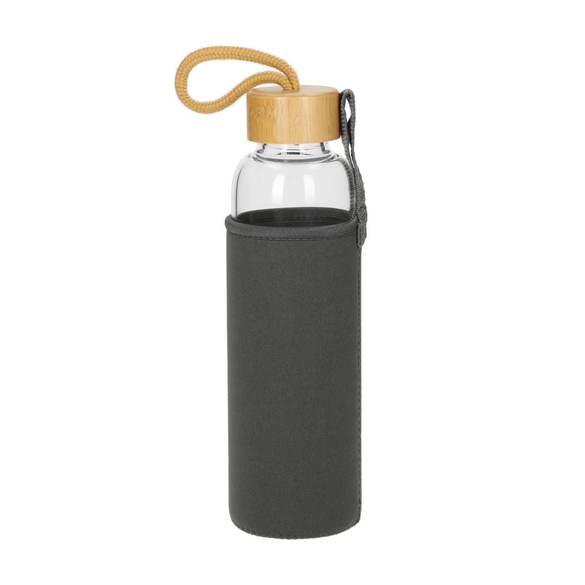 Glazen fles met bamboe dop 0,55 l - Gooik