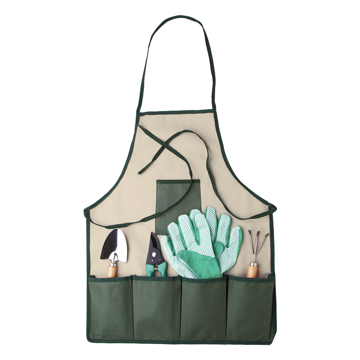 Jardin tuingereedschapset in nylon schort met logo bedrukken met logo