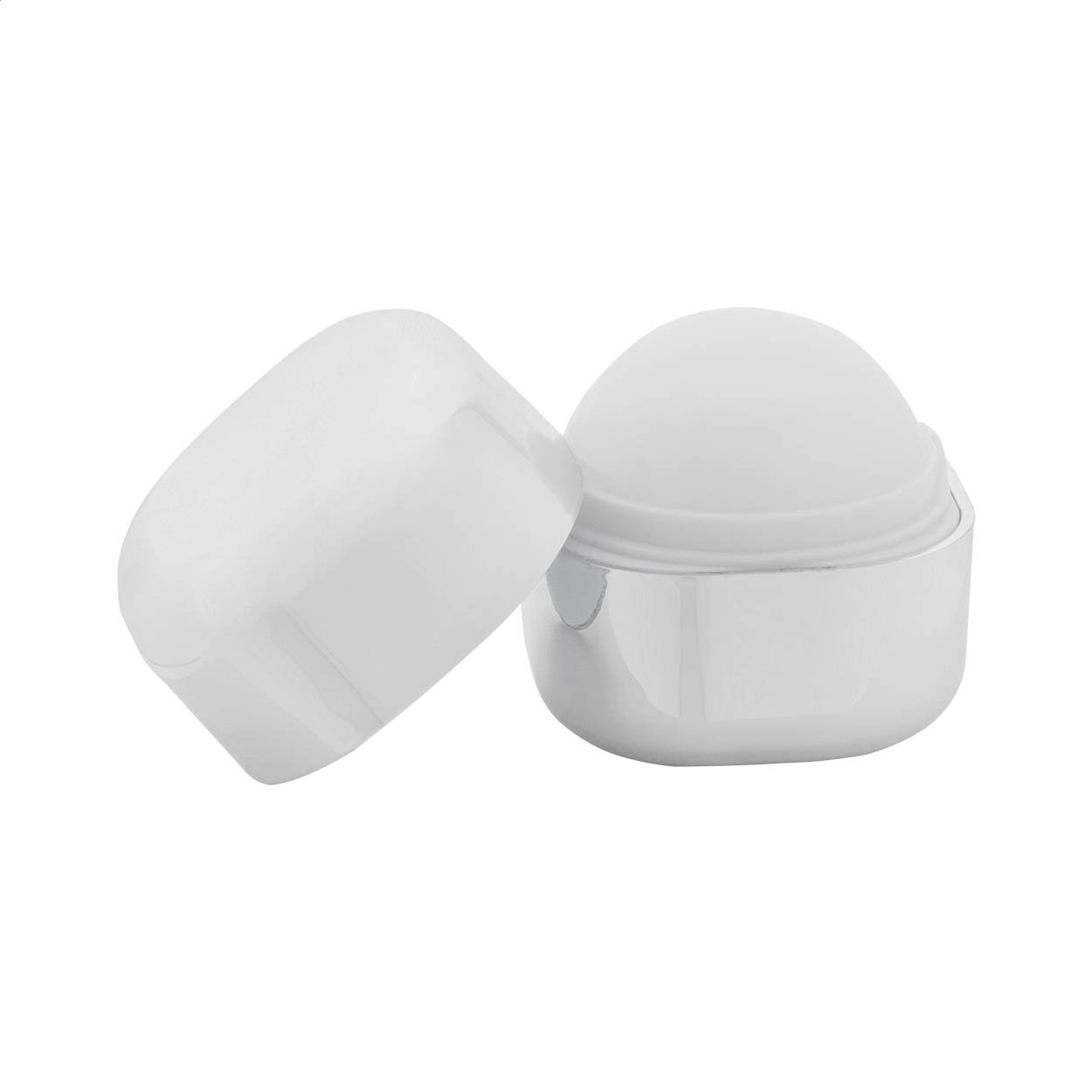 Cuboris Shine lippenbalsem met vanille en SPF 15 met logo, kubusvorm
