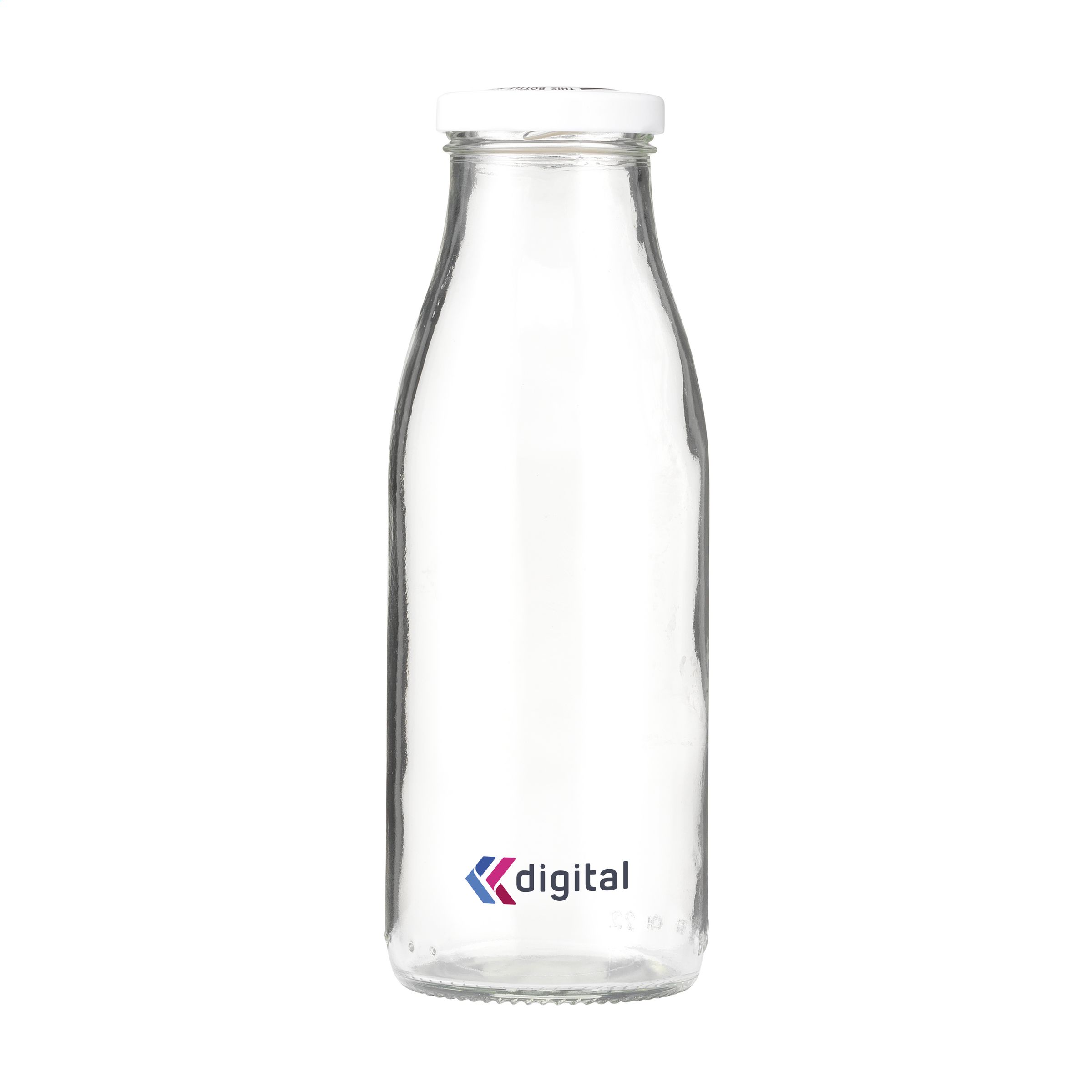 Glazen Herbruikbare Fles 500 ml - Geel