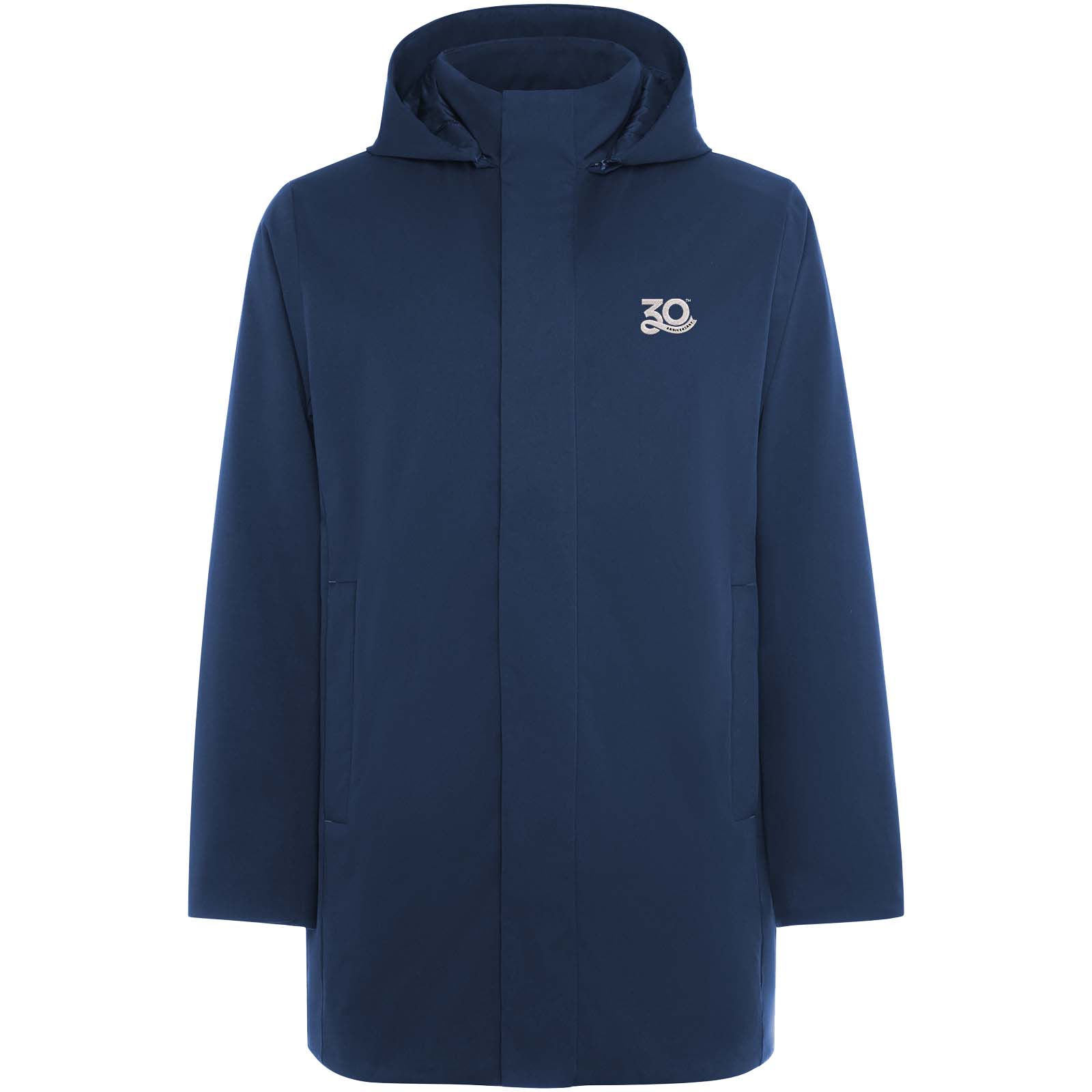 Unisex parka met gewatteerde kraag