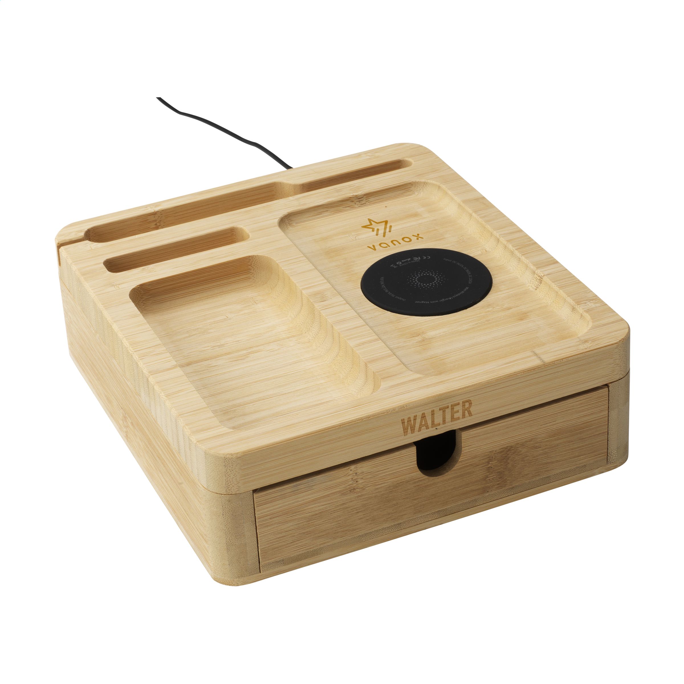 Bamboe Oplaadstation en Organizer - Lennik