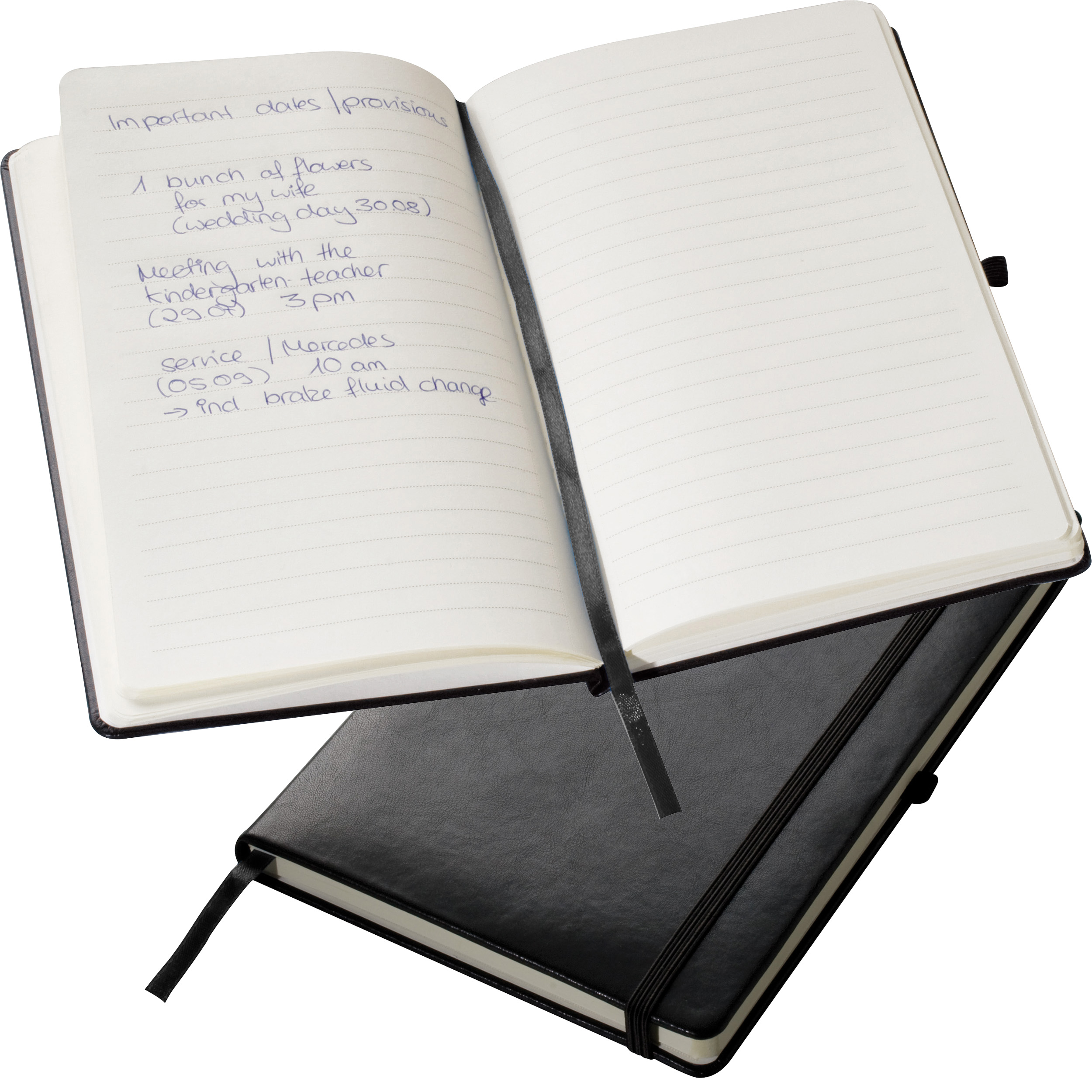 A5 Notebook met Elastiek en Vakken - Ruiselede
