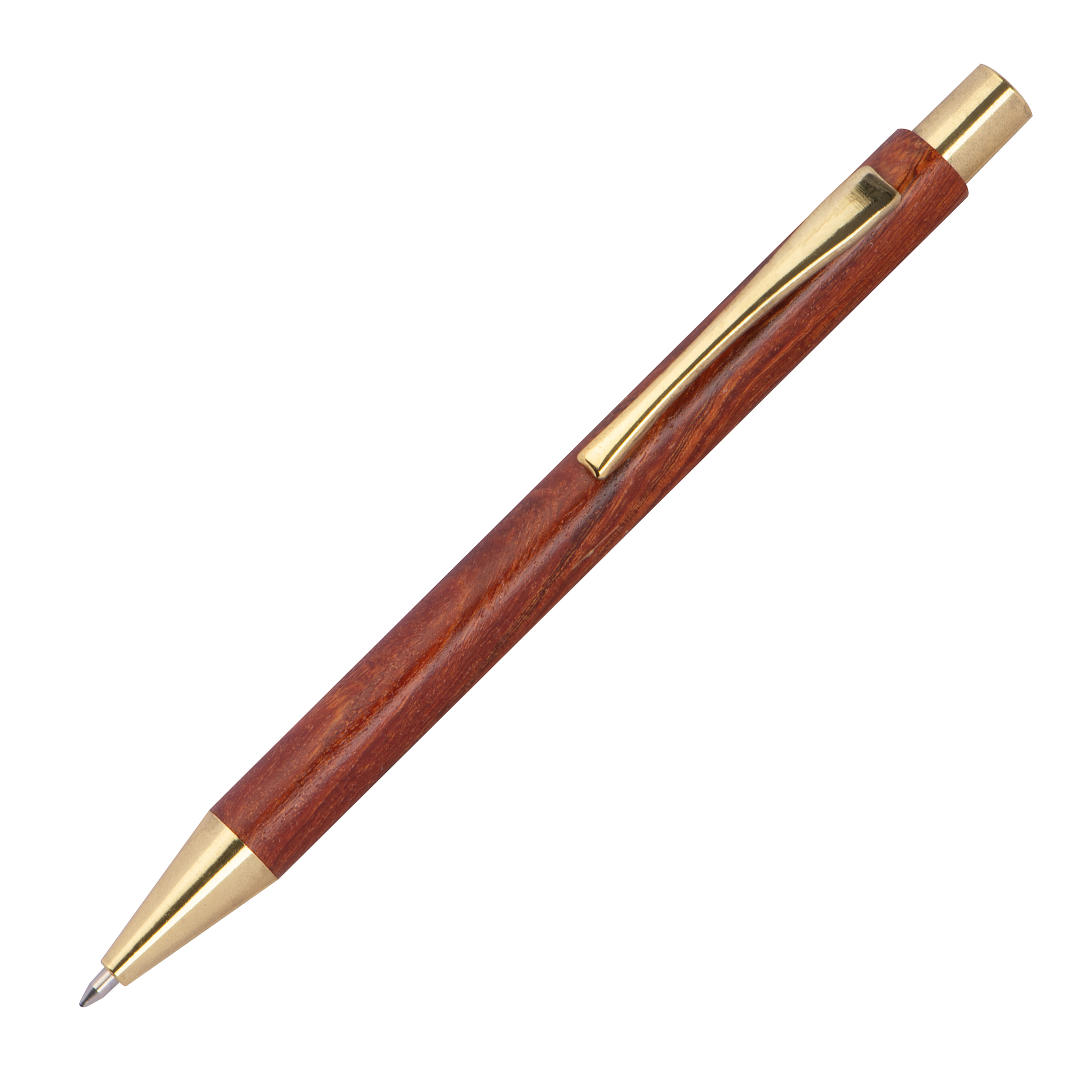 Houten Pen met Gouden Accent - Herzele
