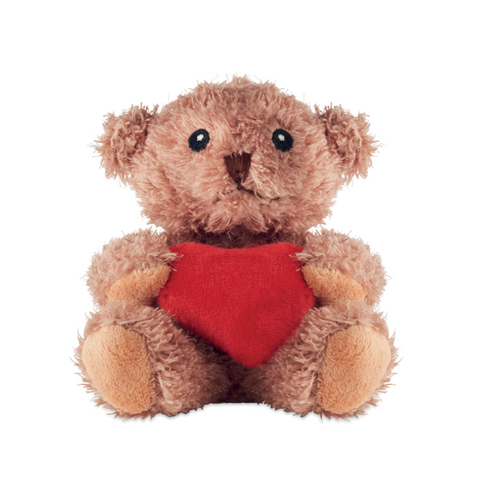 Pluche teddybeer met hart