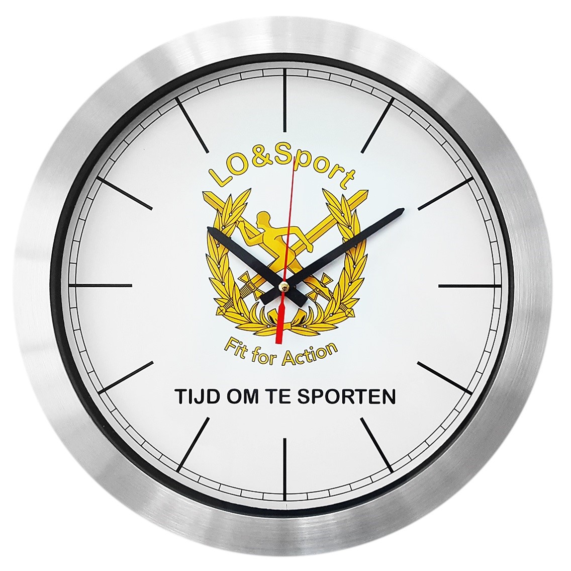 Zilveren Schijfklok (39.5 cm) - Huldenberg