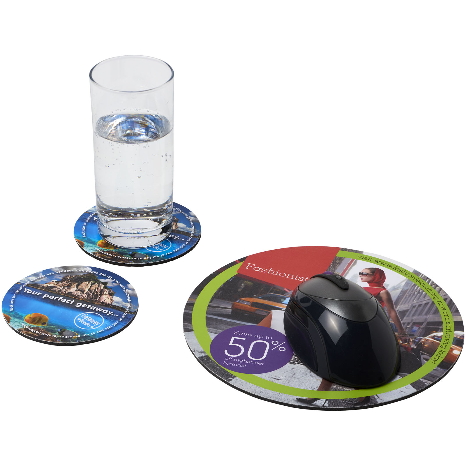 Rond Mat en Onderzetters Set - Wuustwezel
