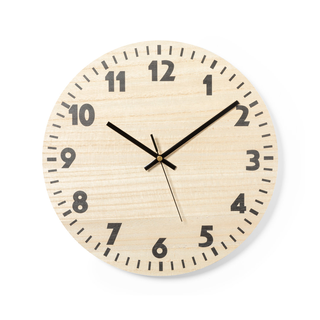Houten Wandklok (32 cm) - Grimminge