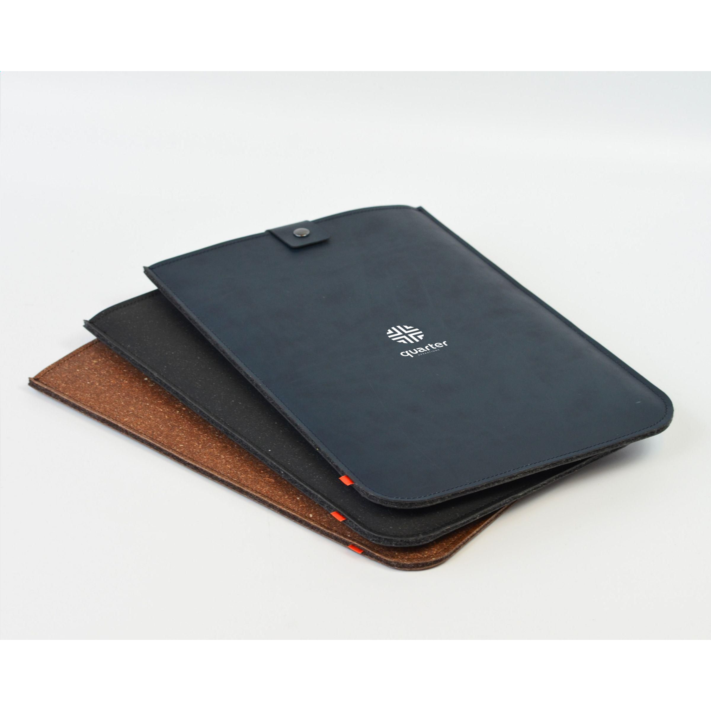 Laptoptas van gerecycled leer 16"