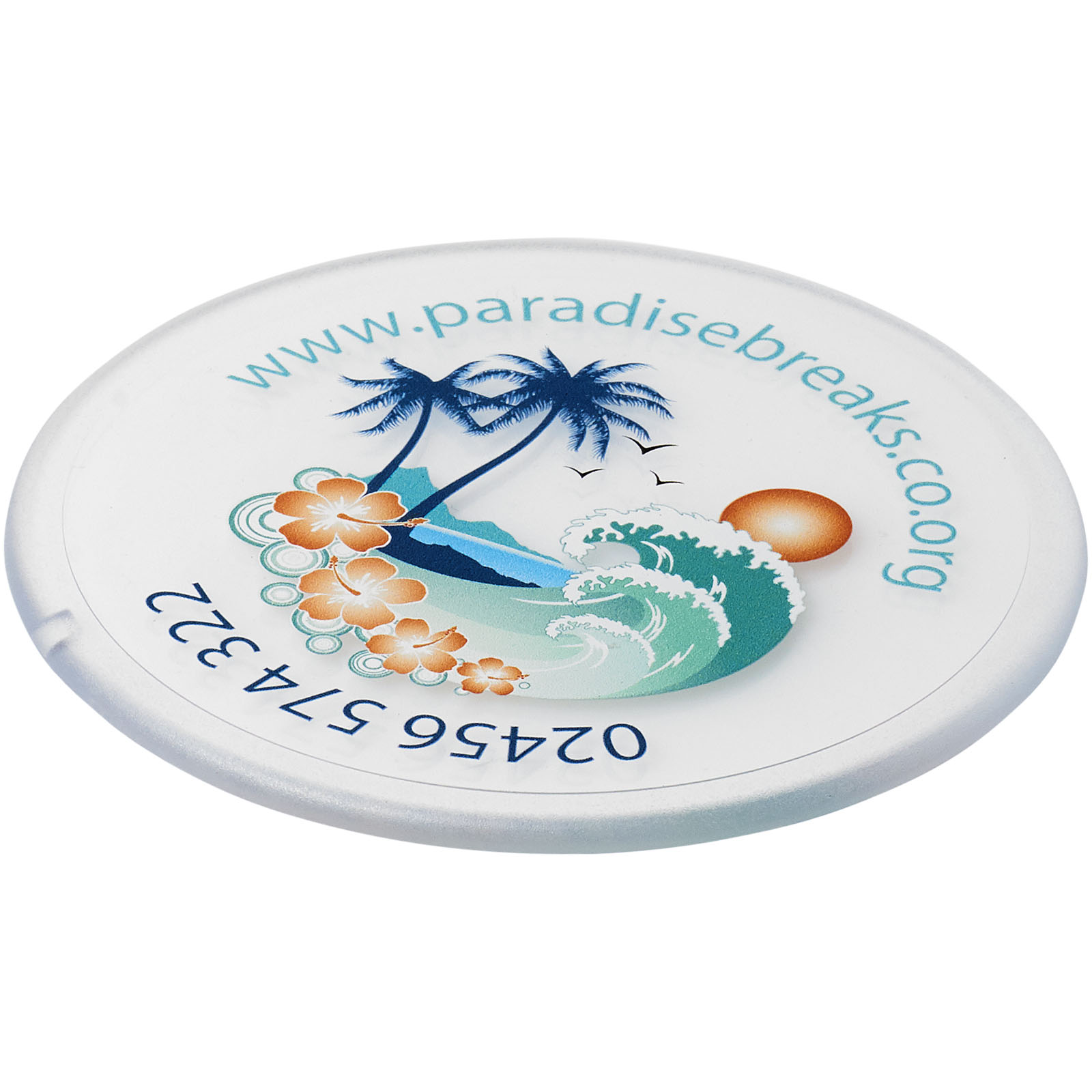 Ronde plastic onderzetter - Scherpenheuvel-Zichem