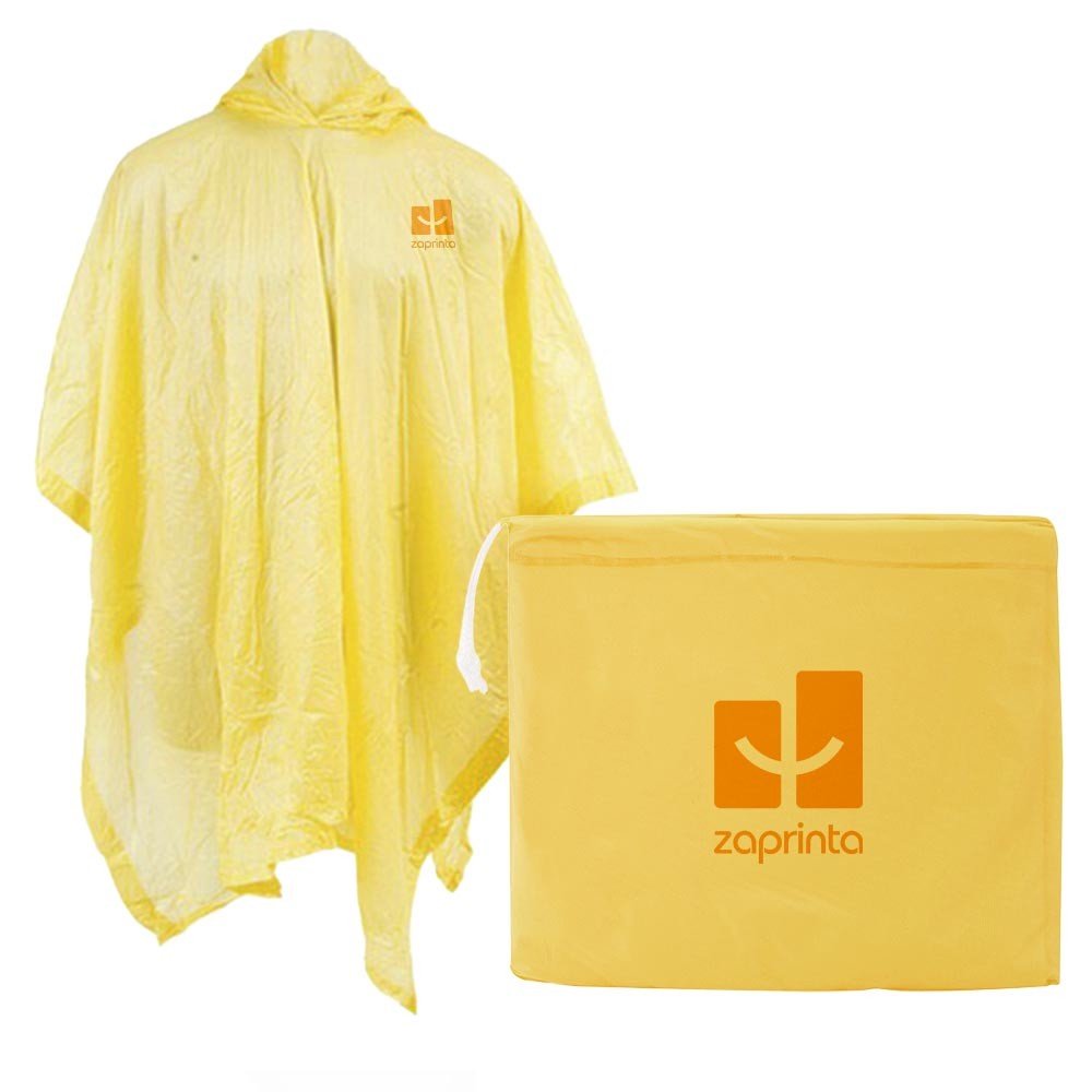 Regenponcho in heldere kleuren - Koekelare