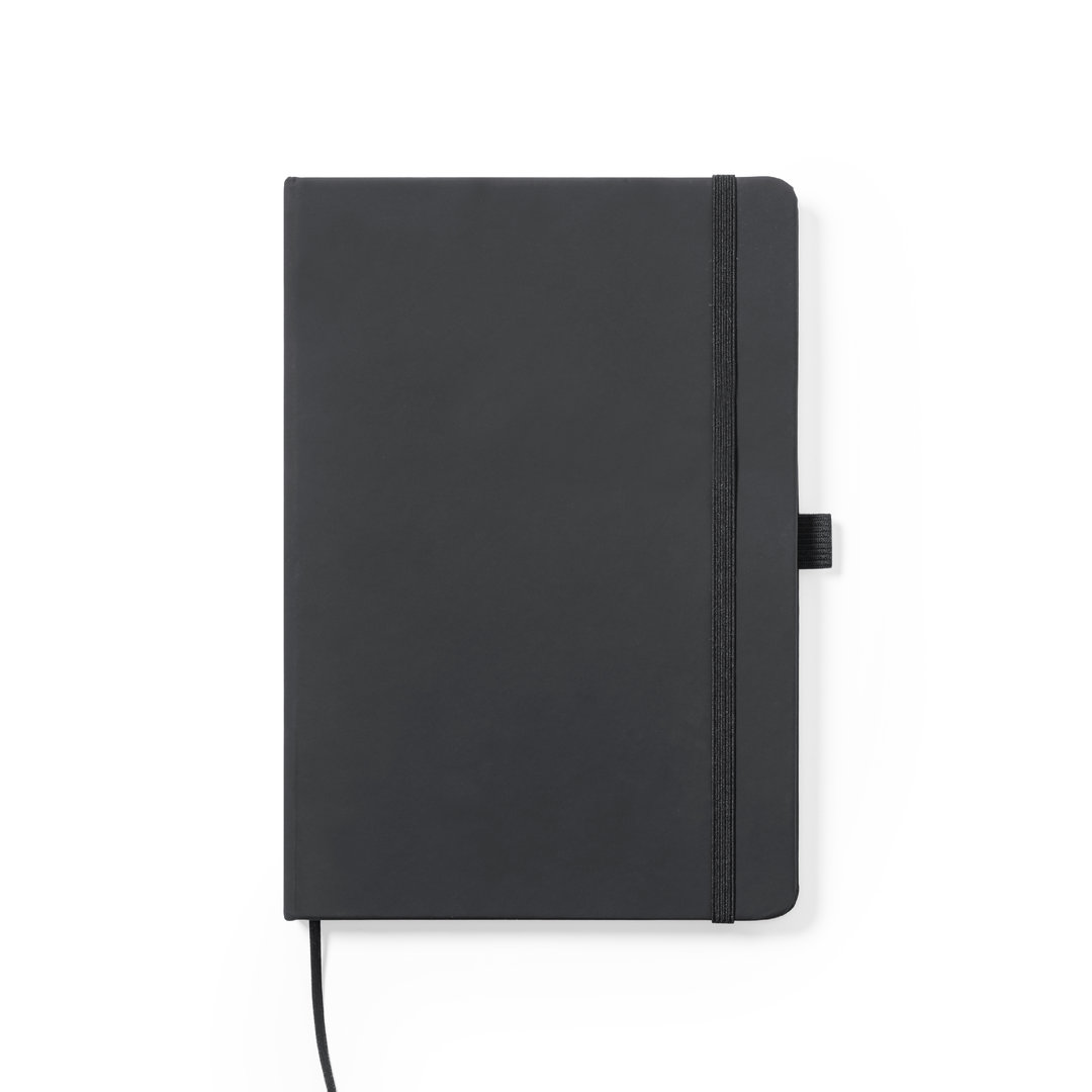 Zwarte Lederen Notitieboek - De Pinte