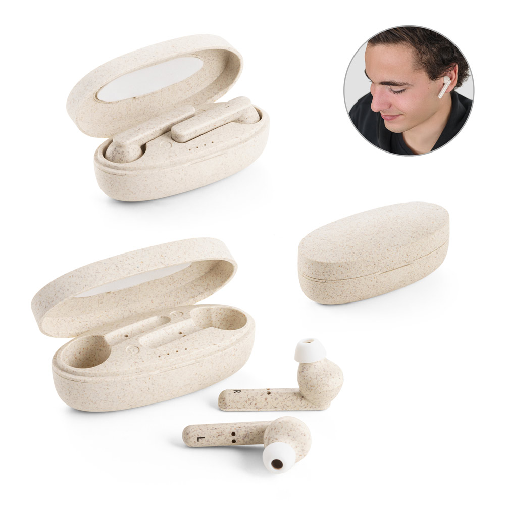 EcoDraadloos Bluetooth Oordopjes - Erpe-Mere bedrukken met logo