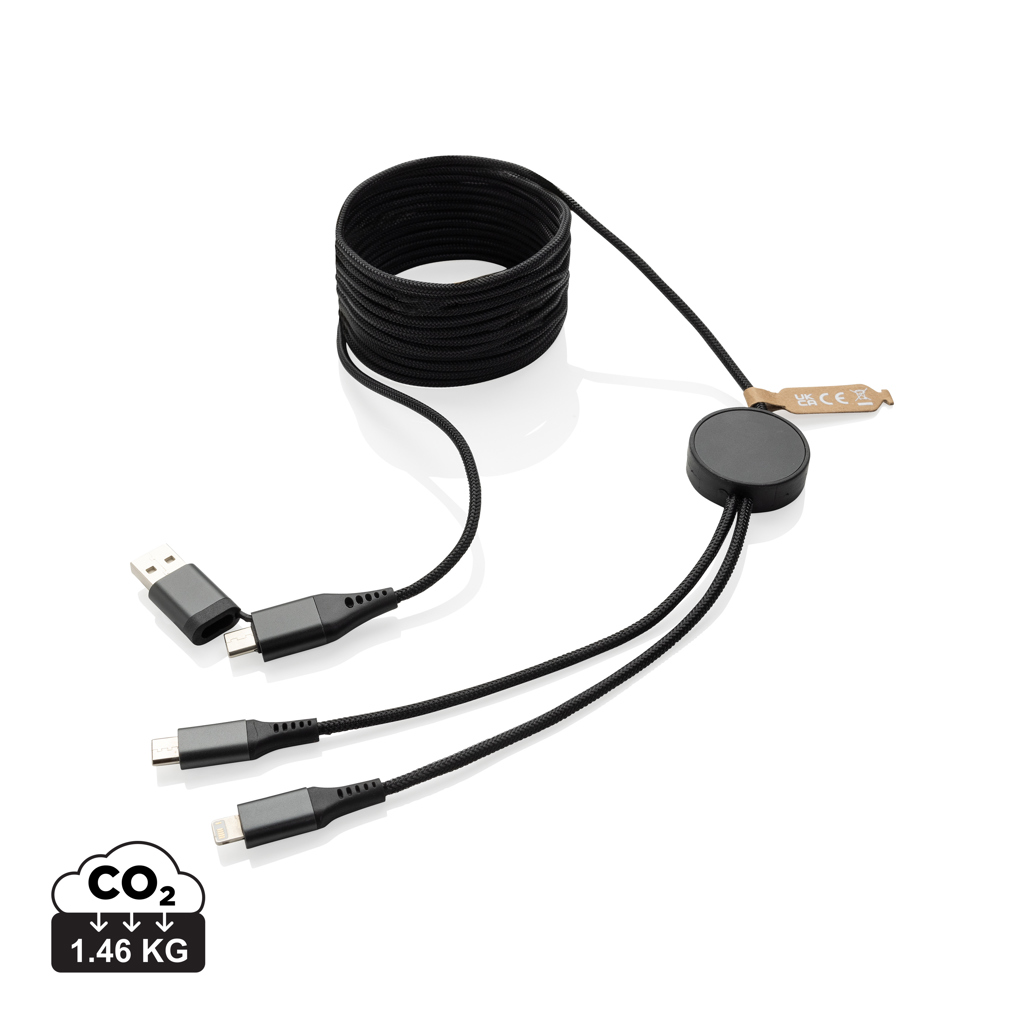 Recycled RCS 4-in-1 Oplaadkabel 3 meter - Tremelo