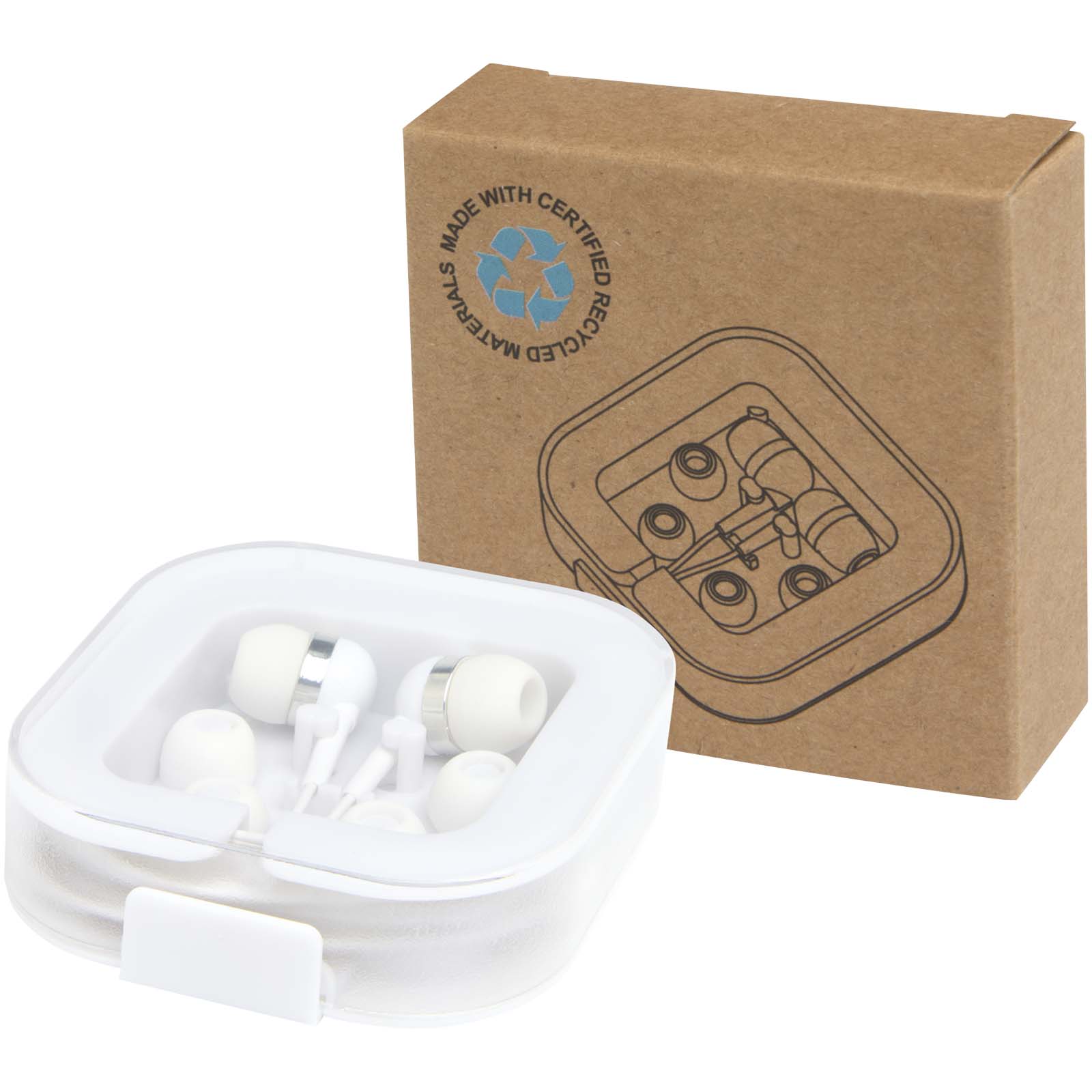 Draadloze Type-C Hoofdtelefoon met Gerecycled Plastieken Opbergdoos - Wingene