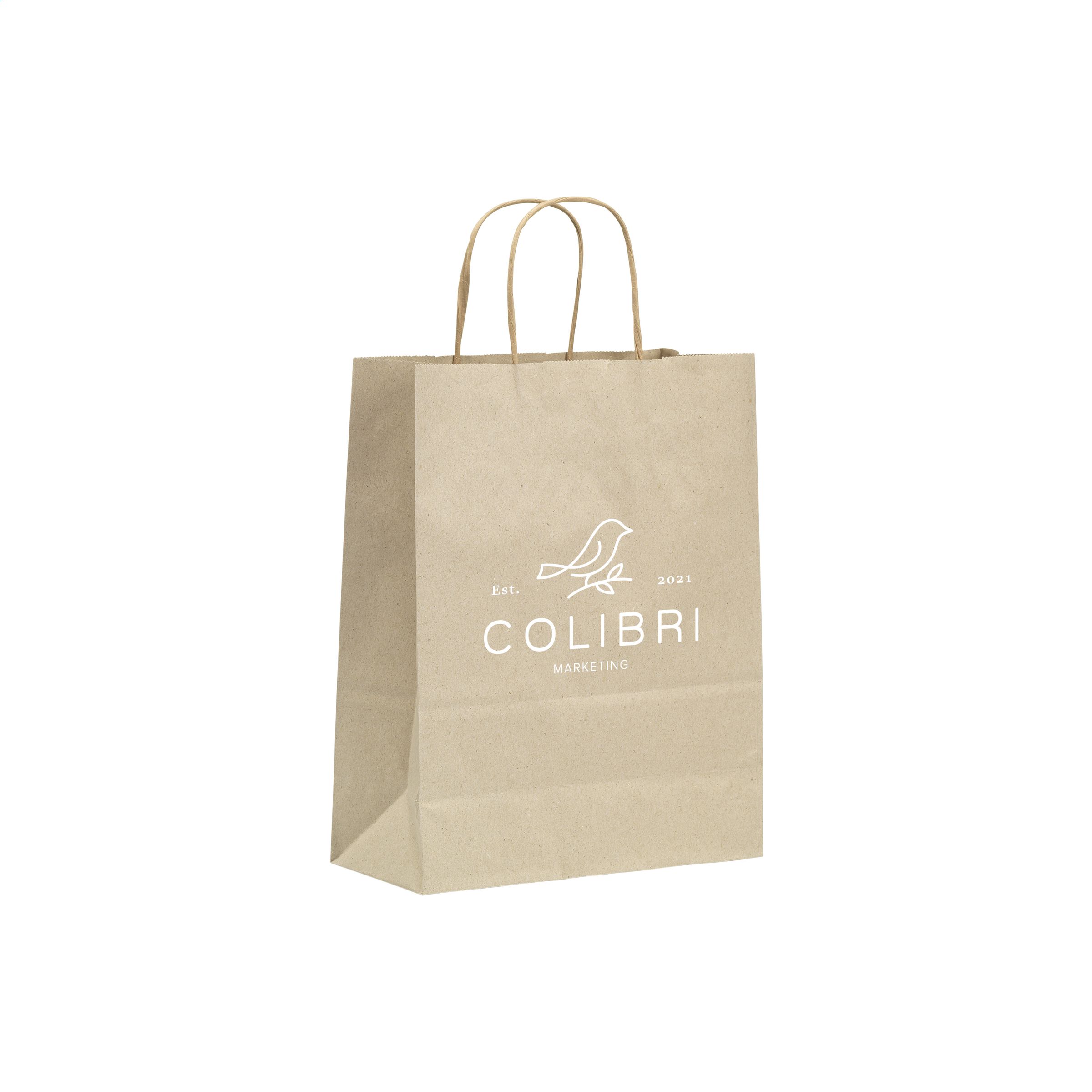 Duurzame Gras Papier Cadeauzak S - Kapelle-op-den-Bos