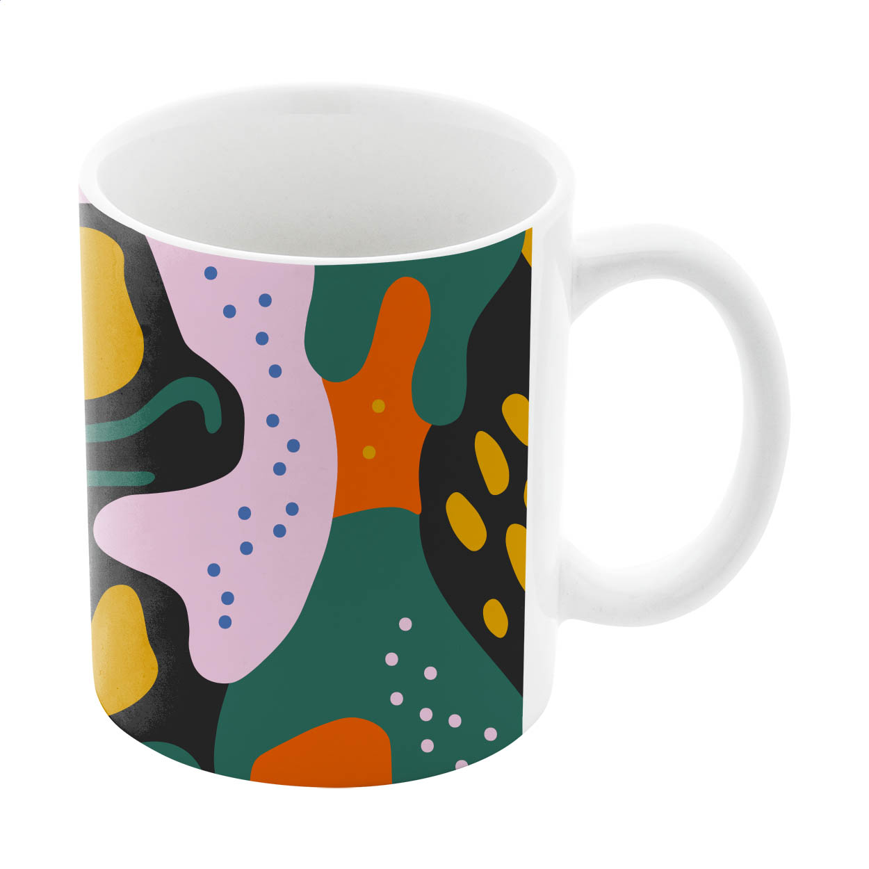 MultiColour witte keramische mok 300 ml voor sublimatiedruk, met logo bedrukken met logo