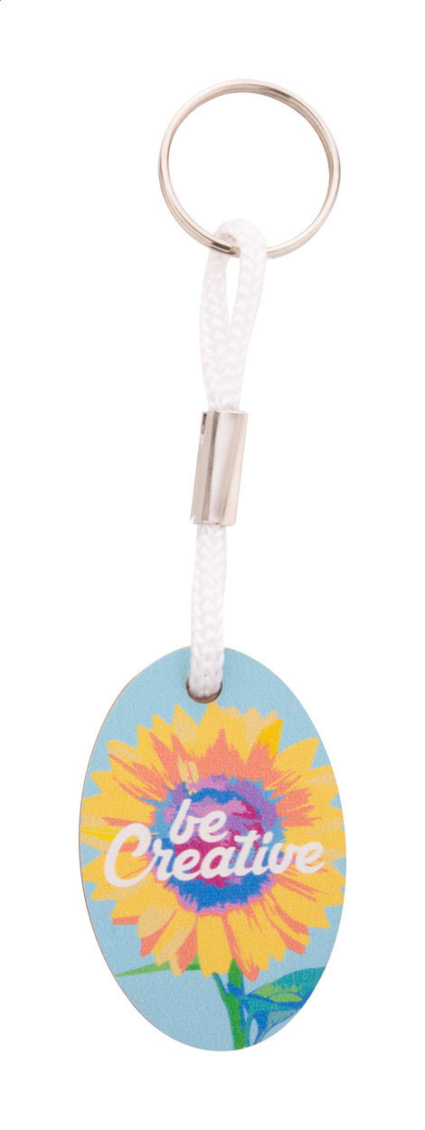 Houten Ovaal Sleutelhanger - Merchtem