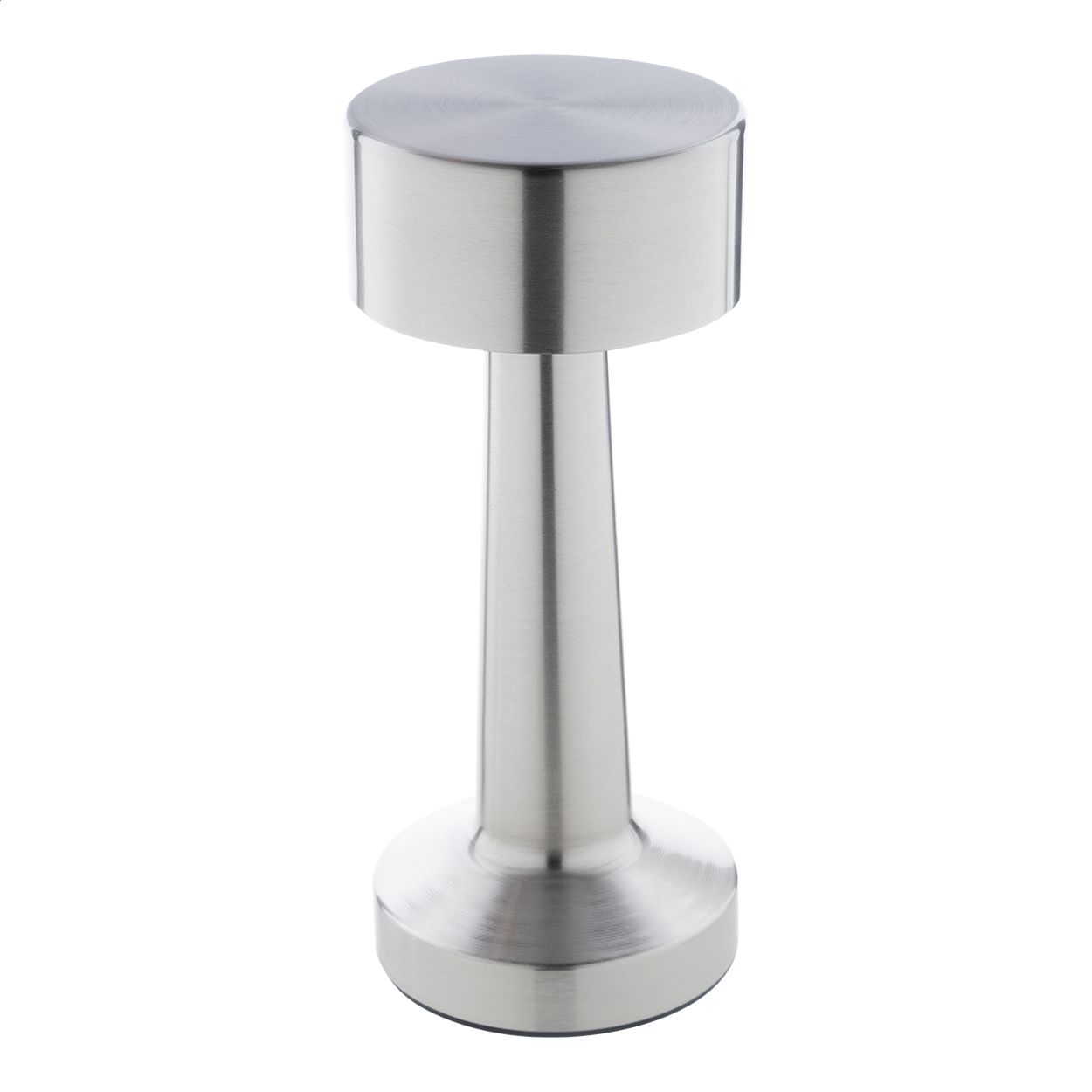 Flanagan rvs tafellamp met 24 LED's en oplaadbare accu, met logo bedrukken met logo