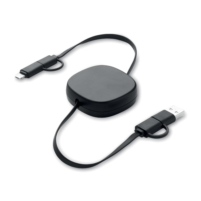 Intrekbare 60W Oplaadkabel - Jabbeke