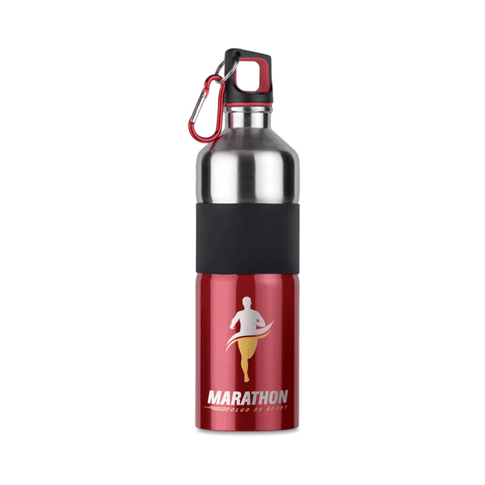 Roestvrijstalen fles met rubbere grip 750 ml - Bonheiden