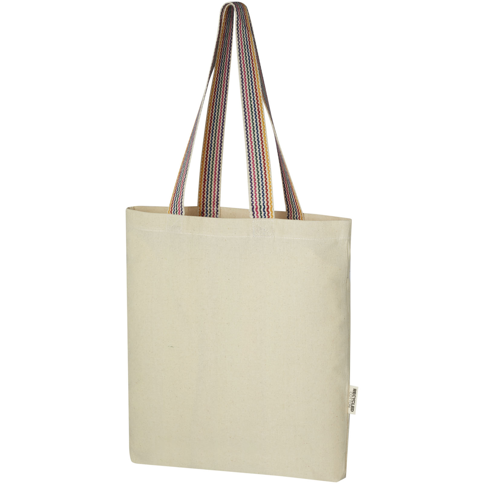 Sac shopping Rainbow de 5 l en coton recyclé 180 g/m²