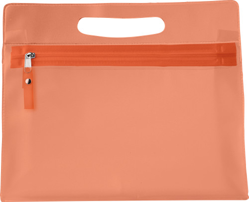 Frosted PVC Toilettas met Handvat - Kruibeke