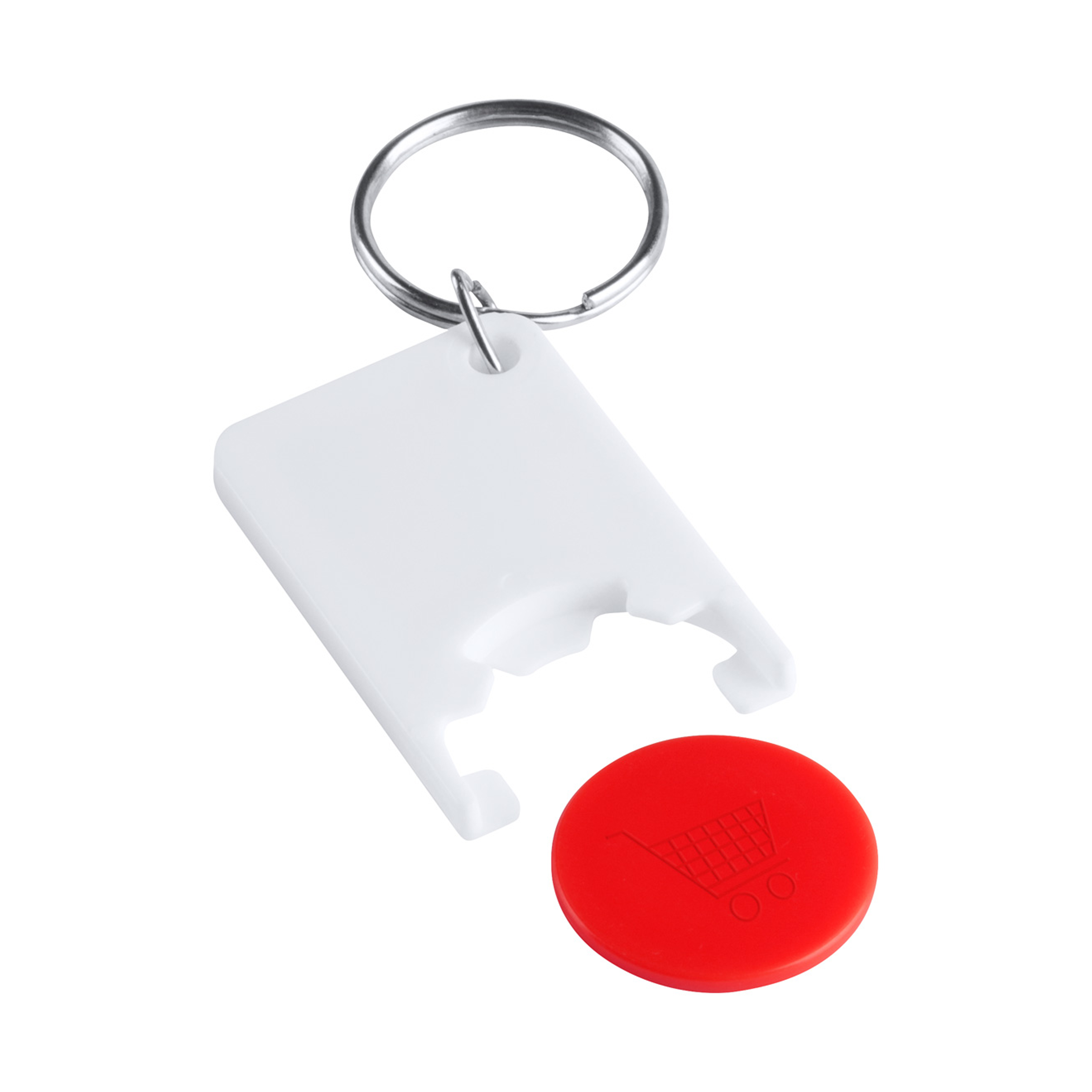 Zabax trolley coin keyring