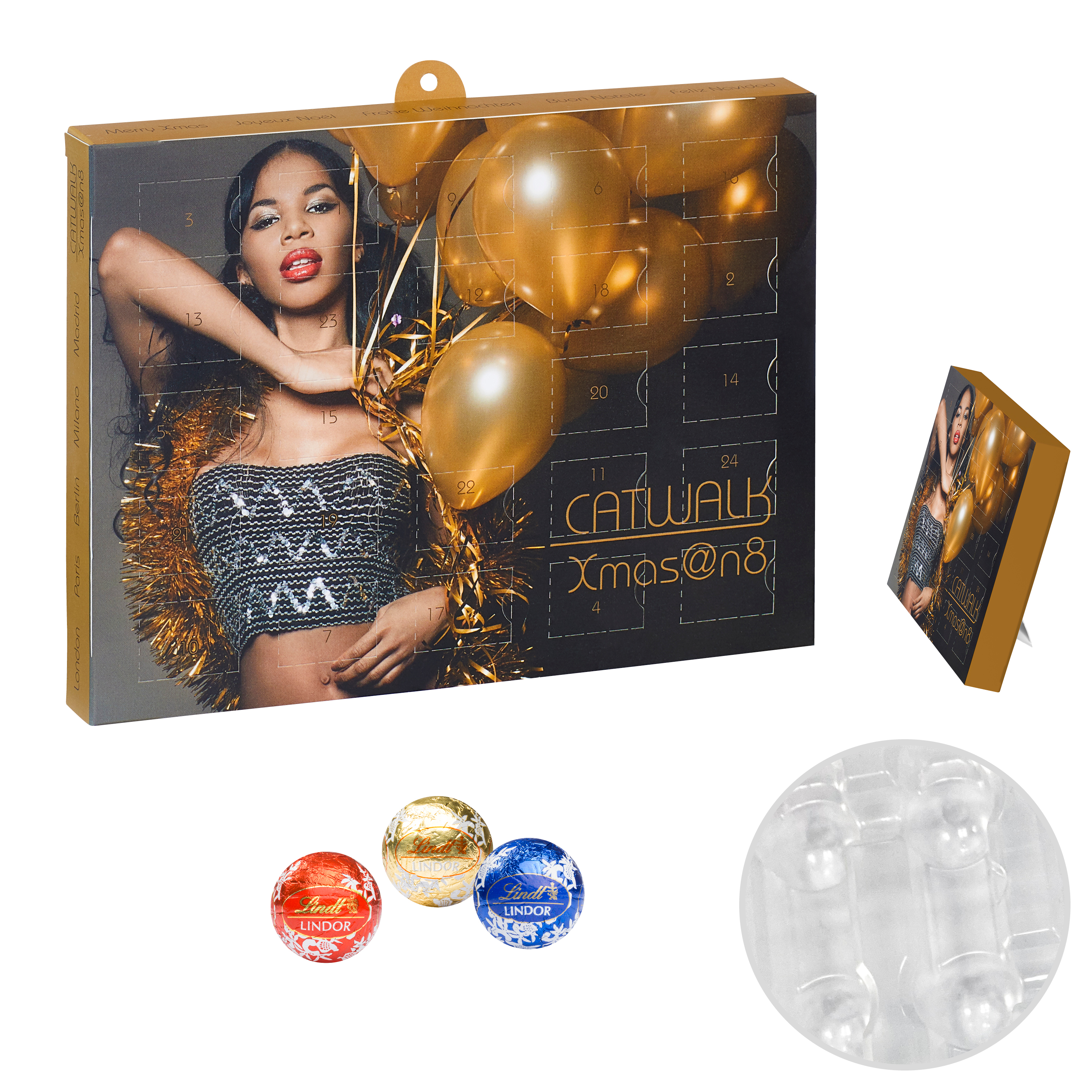 Lindt Praliné Verrassing Kalender - Alken bedrukken met logo