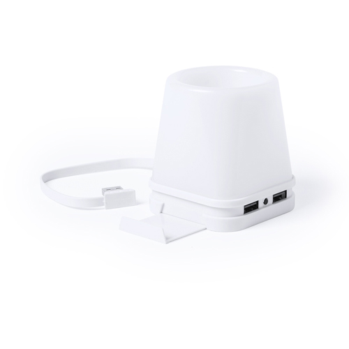 Verlichte Schrijfopberg USB Hub - Zaventem bedrukken met logo