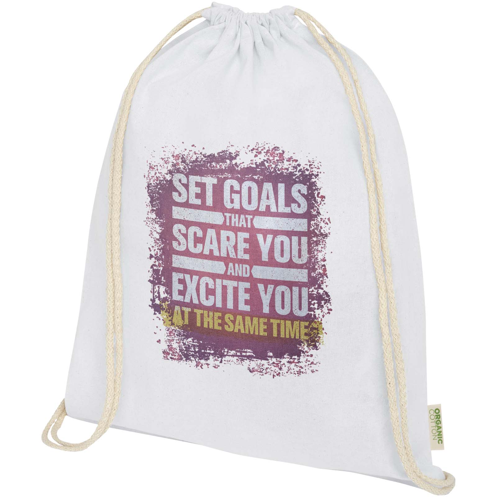 Eco Trek Katoen Rugzak - Ruiselede bedrukken met logo