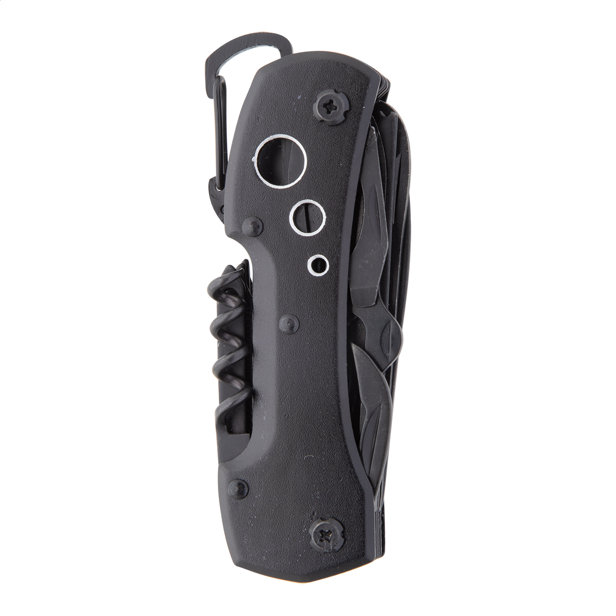 Galloway zwart multifunctioneel zakmes met logo, 13 functies