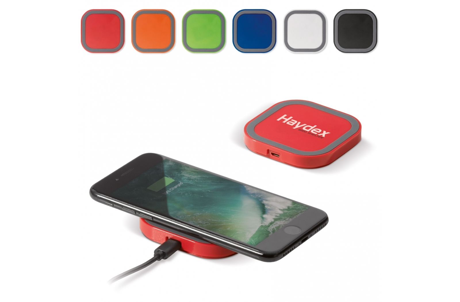 SquarePad draadloze oplader 5W bedrukken met logo