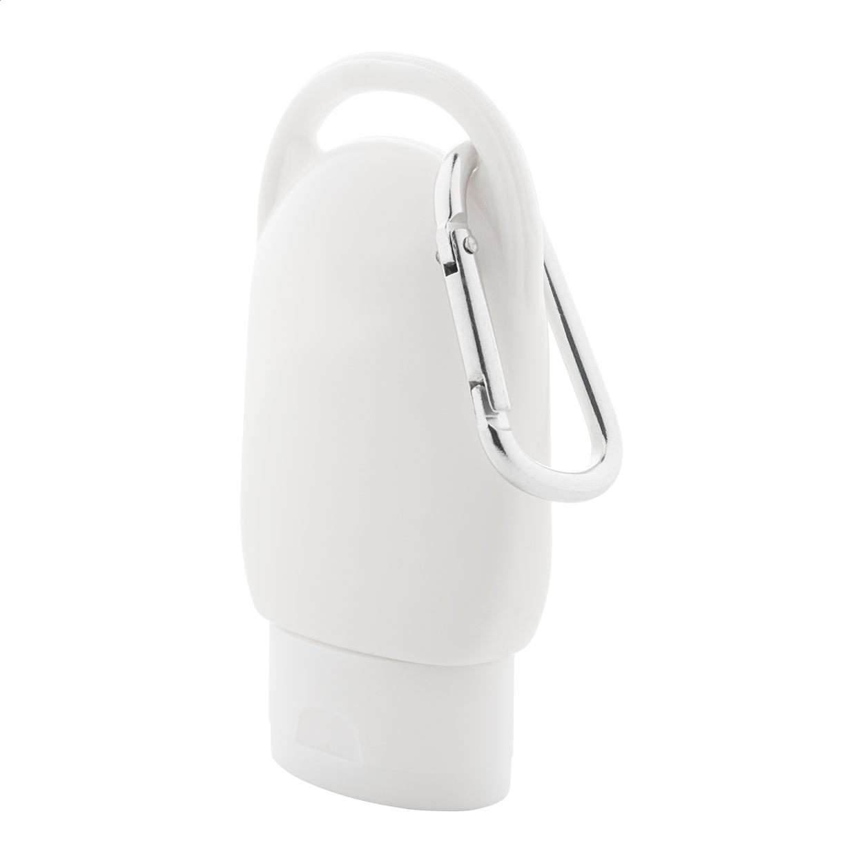 Zonbeschermingslotion met karabijnhaak - Houthalen-Helchteren bedrukken met logo