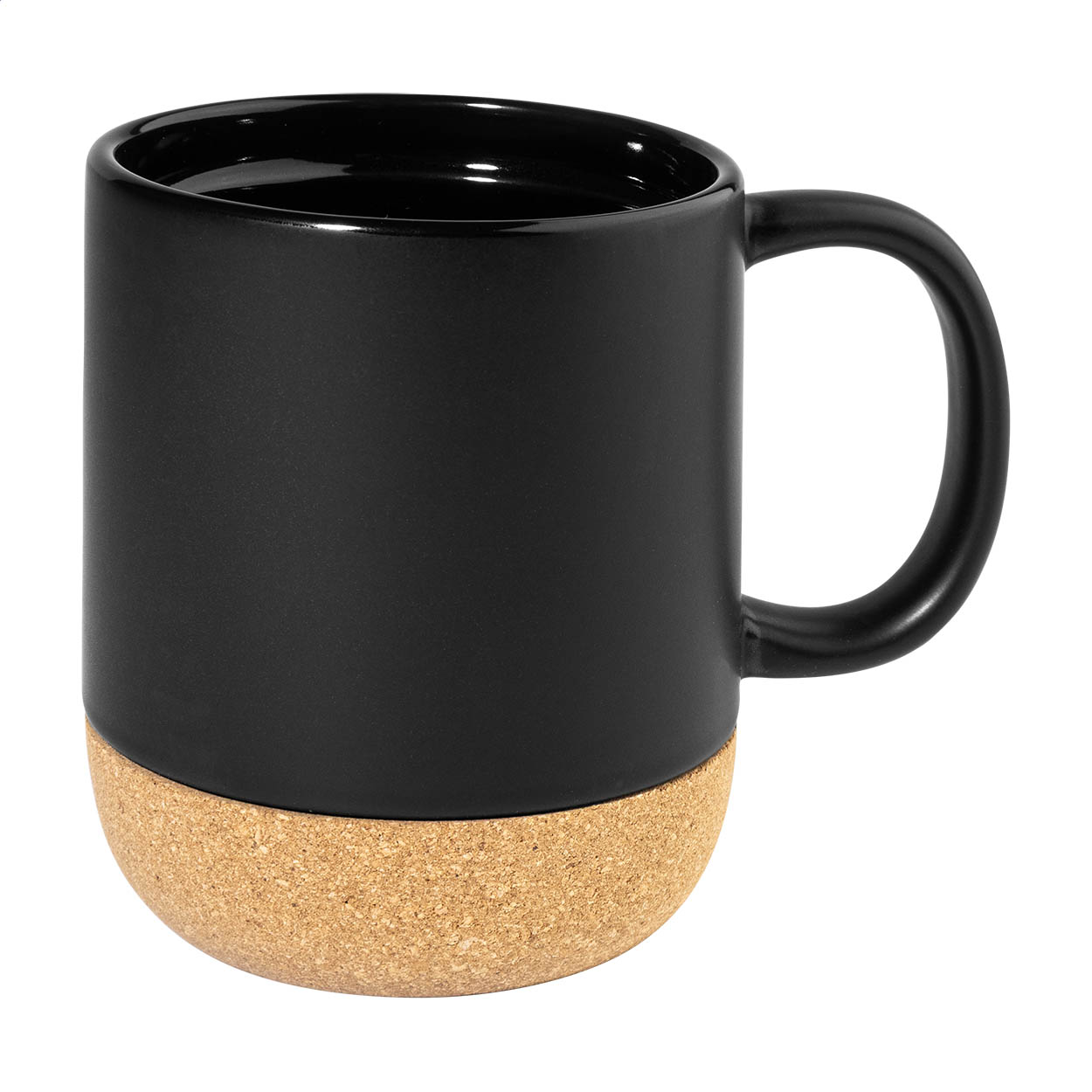 Kokomu keramische mok met kurken voet, 420 ml, met uw logo bedrukken met logo