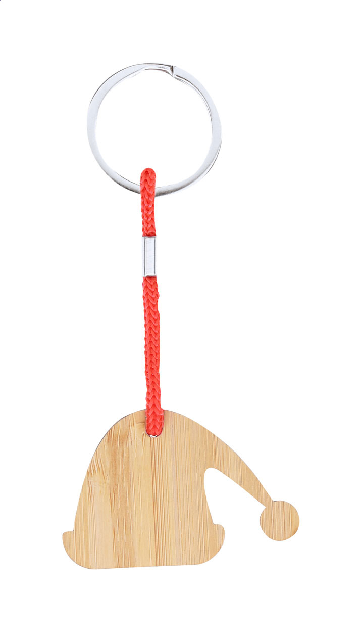 Bamboe Kerst Sleutelhanger - Sint-Blasius-Boekel bedrukken met logo