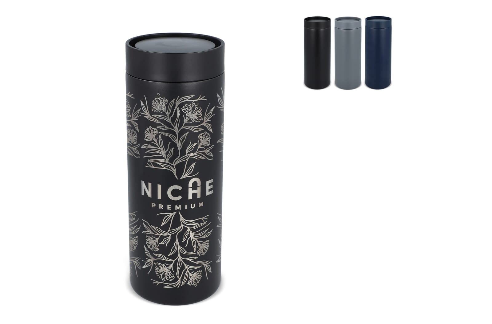 Rondom Glans Thermo Koffiebeker 400ml - Wontergem bedrukken met logo