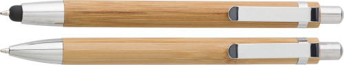 Bamboe Schrijfgerei Set Elegantie - Sint-Truiden bedrukken als relatiegeschenk Bamboe Schrijfgerei Set Elegantie - Sint-Truiden bedrukken met logo