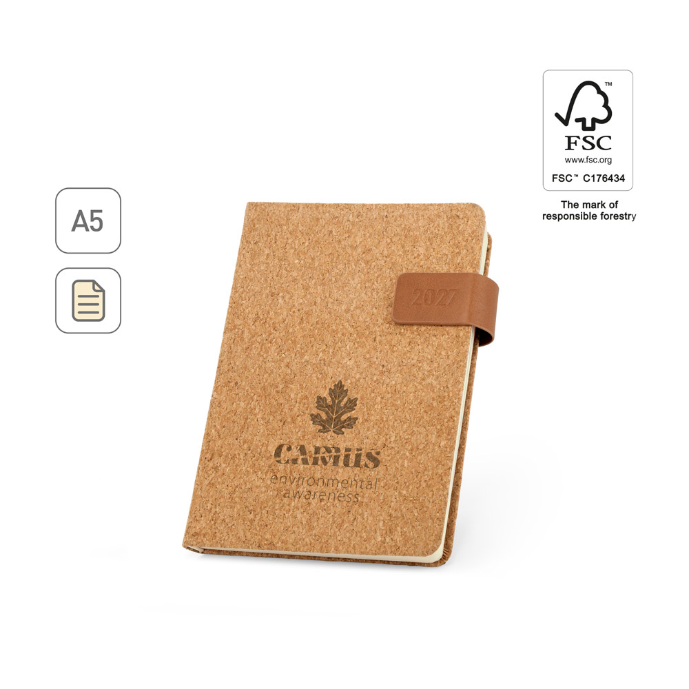 Cork-Cover Daily Planner - Heers