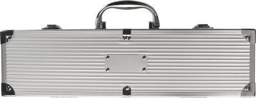 RVS Barbecue Set Met Aluminium Koffer - Herselt