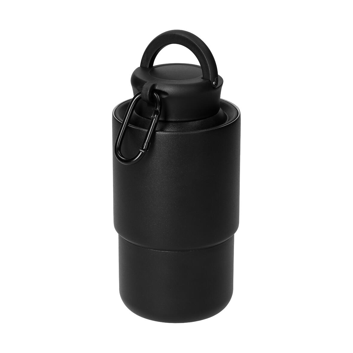 Roestvrijstalen beker met karabijnhaak 'Trail'