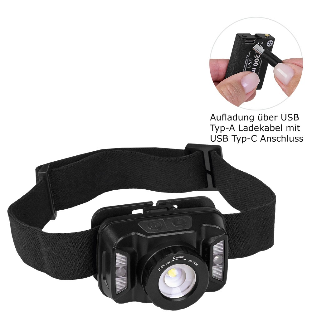 Sensor Focus Oplaadbare Hoofdlamp 220 - Maaseik