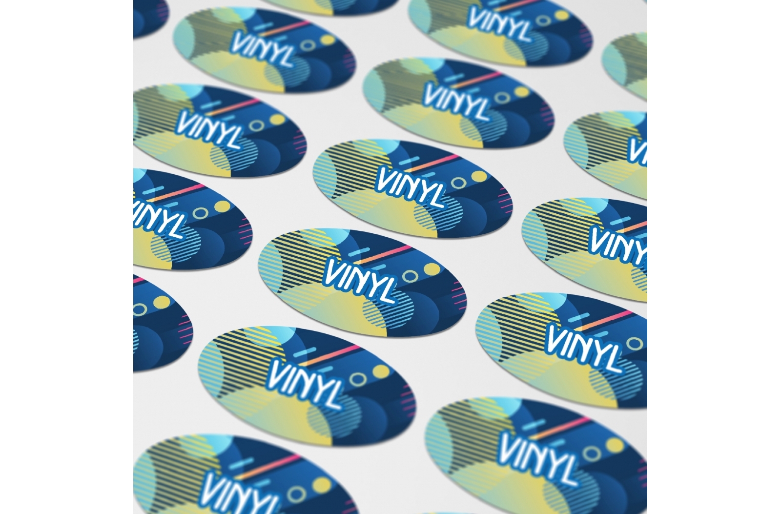 Ovale Vinylsticker 40x20mm - Boechout
